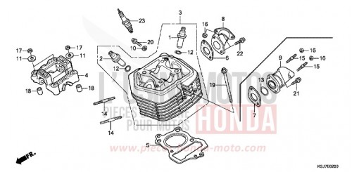 ZYLINDERKOPF CRF100FD de 2013