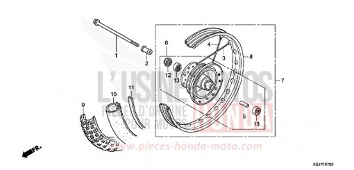 VORDERRAD CRF100FD de 2013