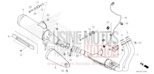 ABGAS-SCHALLDAEMPFER CMX500AP de 2023