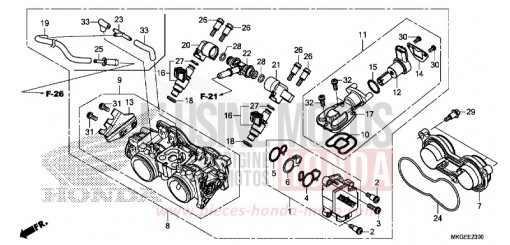 DROSSELKLAPPENGEHAEUSE CMX500AP de 2023