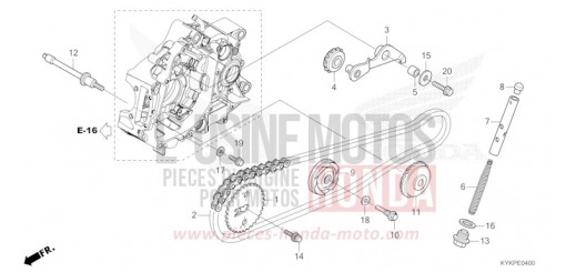 NOCKENWELLENKETTE/SPANNVORRICHTUNG CRF110FR de 2024
