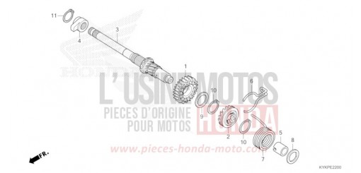 KICKSTARTERSPINDEL CRF110FR de 2024