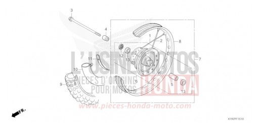 VORDERRAD CRF110FR de 2024