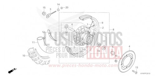 HINTERRAD CRF110FR de 2024