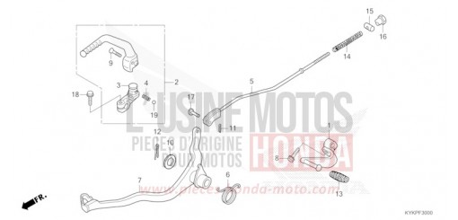 PEDAL/KICKSTARTER-ARM CRF110FS de 2025