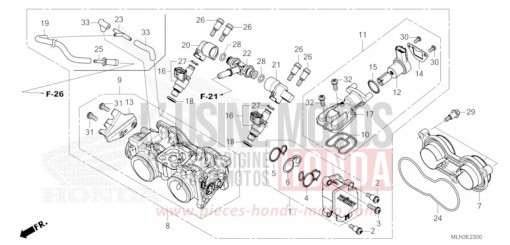 DROSSELKLAPPENGEHAEUSE CMX500AR de 2024