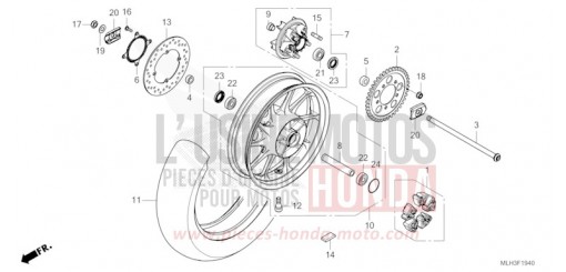 HINTERRAD CMX500AS de 2025