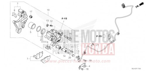 HINTERRAD-BREMSSATTEL CMX500AS de 2025