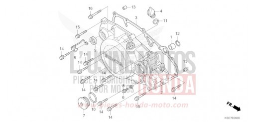 KURBELGEHAEUSEABDECKUNG CRF150RBS de 2025