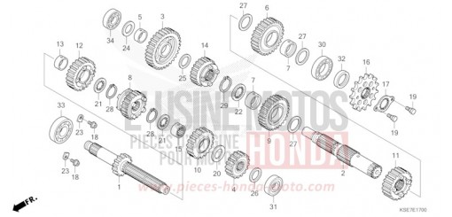 GETRIEBE CRF150RBS de 2025
