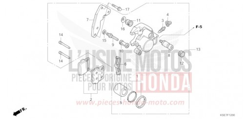 VORDERRAD-BREMSSATTEL CRF150RBS de 2025