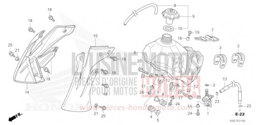 KRAFTSTOFFTANK CRF150RBS de 2025