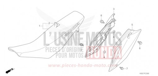 SITZ/SEITENABDECKUNG CRF150RBS de 2025
