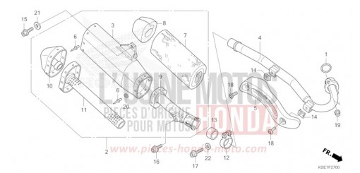 ABGAS-SCHALLDAEMPFER CRF150RBS de 2025
