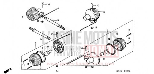 BLINKER CM125CX de 1999