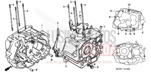 KURBELGEHAEUSE CM125CX de 1999