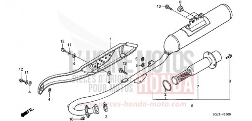 ABGAS-SCHALLDAEMPFER CRF100F4 de 2004