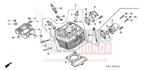 ZYLINDERKOPF CRF100F6 de 2006
