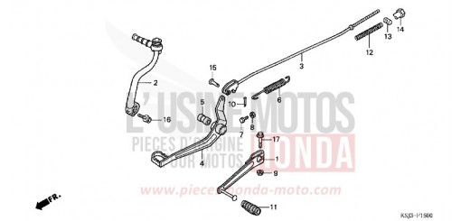 PEDAL CRF100F6 de 2006