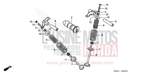 NOCKENWELLE/VENTIL CRF100F7 de 2007