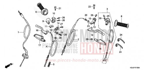 HEBELGRIFF/KABEL CRF100F8 de 2008