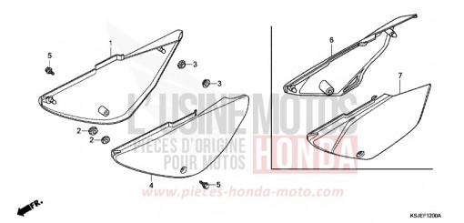 SEITENABDECKUNG CRF100F8 de 2008
