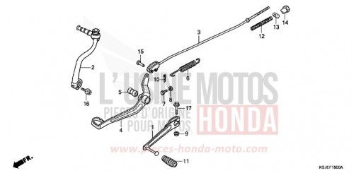 PEDAL CRF100F8 de 2008