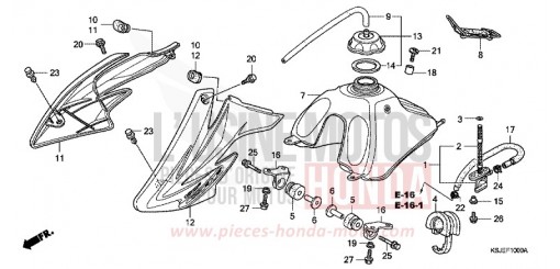 KRAFTSTOFFTANK CRF100FA de 2010