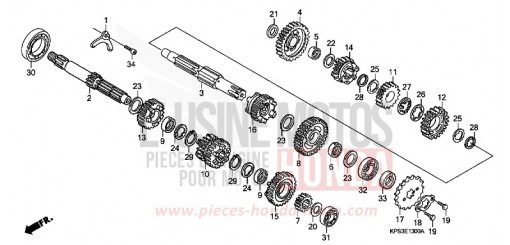 GETRIEBE CRF230F8 de 2008