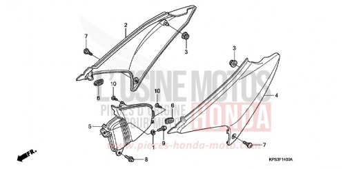 SEITENABDECKUNG CRF230F9 de 2009