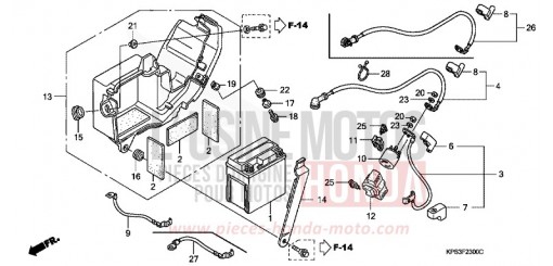 BATTERIE CRF230F9 de 2009