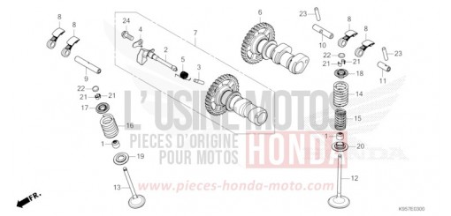 NOCKENWELLE/VENTIL CRF250RS de 2025