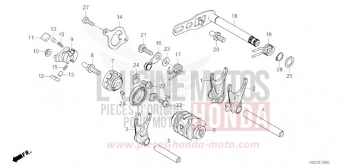 SCHALTTROMMEL CRF250RS de 2025