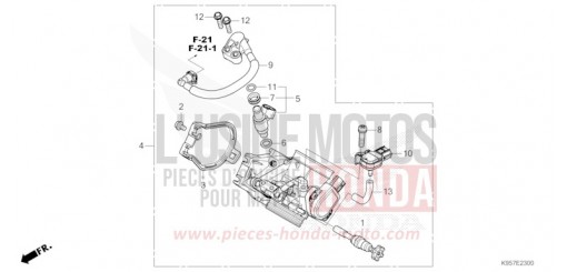 DROSSELKLAPPENGEHAEUSE CRF250RS de 2025
