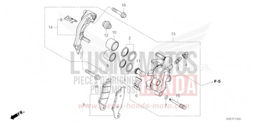 VORDERRAD-BREMSSATTEL CRF250RS de 2025
