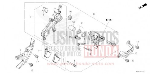 HINTERRAD-BREMSSATTEL CRF250RS de 2025