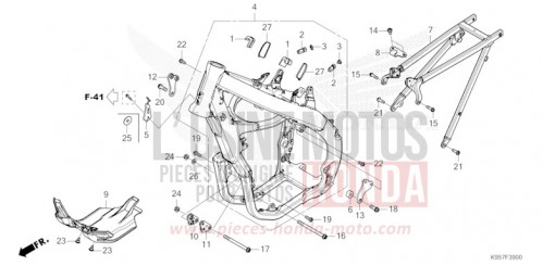 RAHMENKOERPER CRF250RS de 2025
