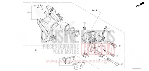 HINTERRAD-BREMSSATTEL CMX1100DP de 2023