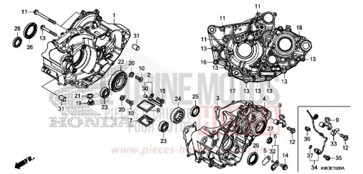 KURBELGEHAEUSE CRF250RXK de 2019