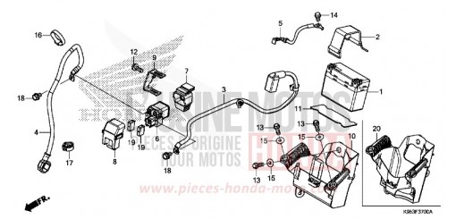 BATTERIE CRF250RXK de 2019