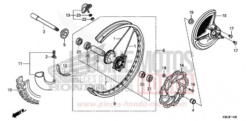 VORDERRAD CRF250RXL de 2020
