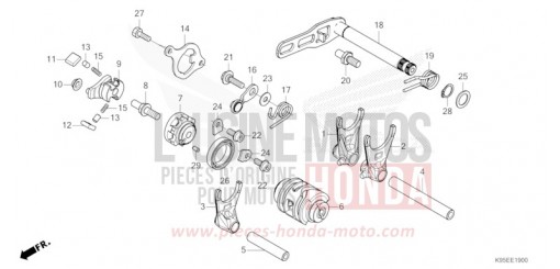 SCHALTTROMMEL CRF250RXN de 2022