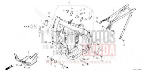 RAHMENKOERPER CRF250RXN de 2022