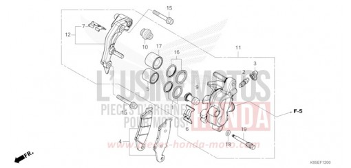 VORDERRAD-BREMSSATTEL CRF250RXP de 2023