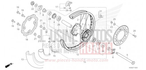HINTERRAD CRF250RXR de 2024
