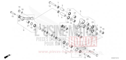 KISSEN-ARM CRF250RXR de 2024