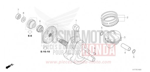 KURBELWELLE/KOLBEN CRF300LAP de 2023