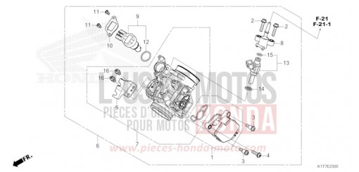 DROSSELKLAPPENGEHAEUSE CRF300LAP de 2023