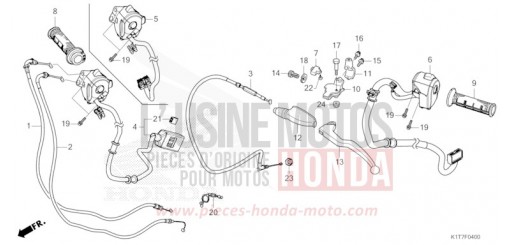 HEBELGRIFF/SCHALTER/KABEL CRF300LAP de 2023