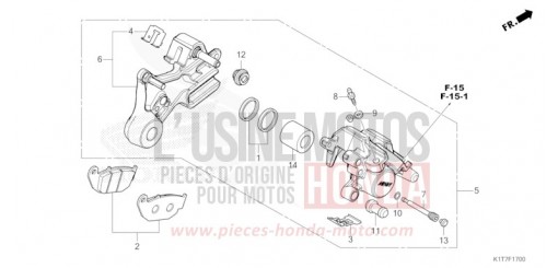 HINTERRAD-BREMSSATTEL CRF300LAP de 2023